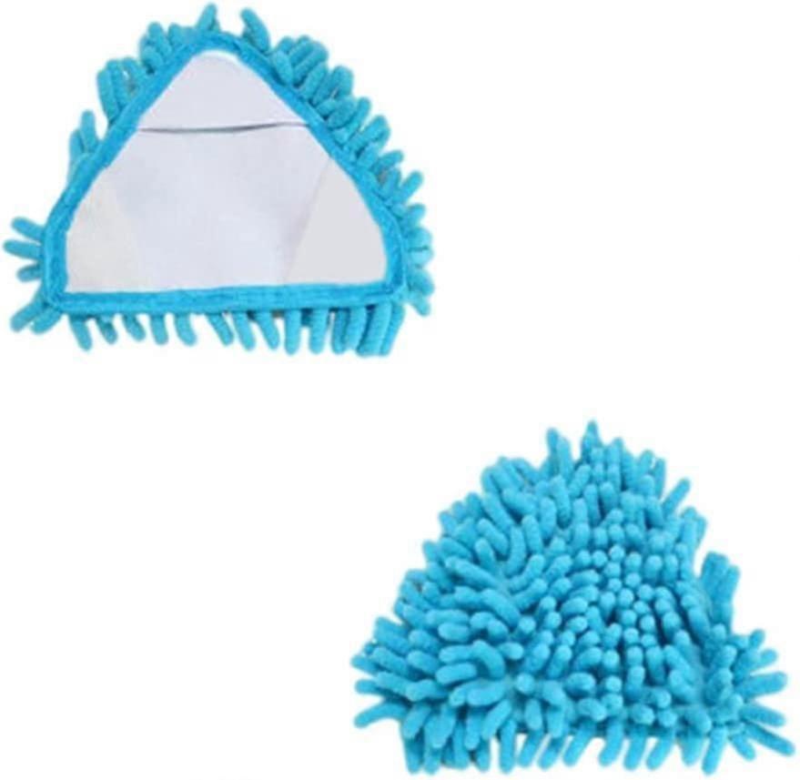 Absorbent Microfiber Triangle Mop Head Replacement, Soft Scratch-Free Cleaning Tool for Home, 1pc Blue