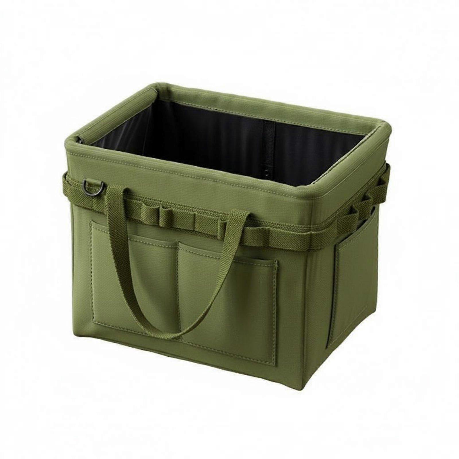 Foldable Tool Bag Large Capacity Multiple Compartments Tool Carrier Wear