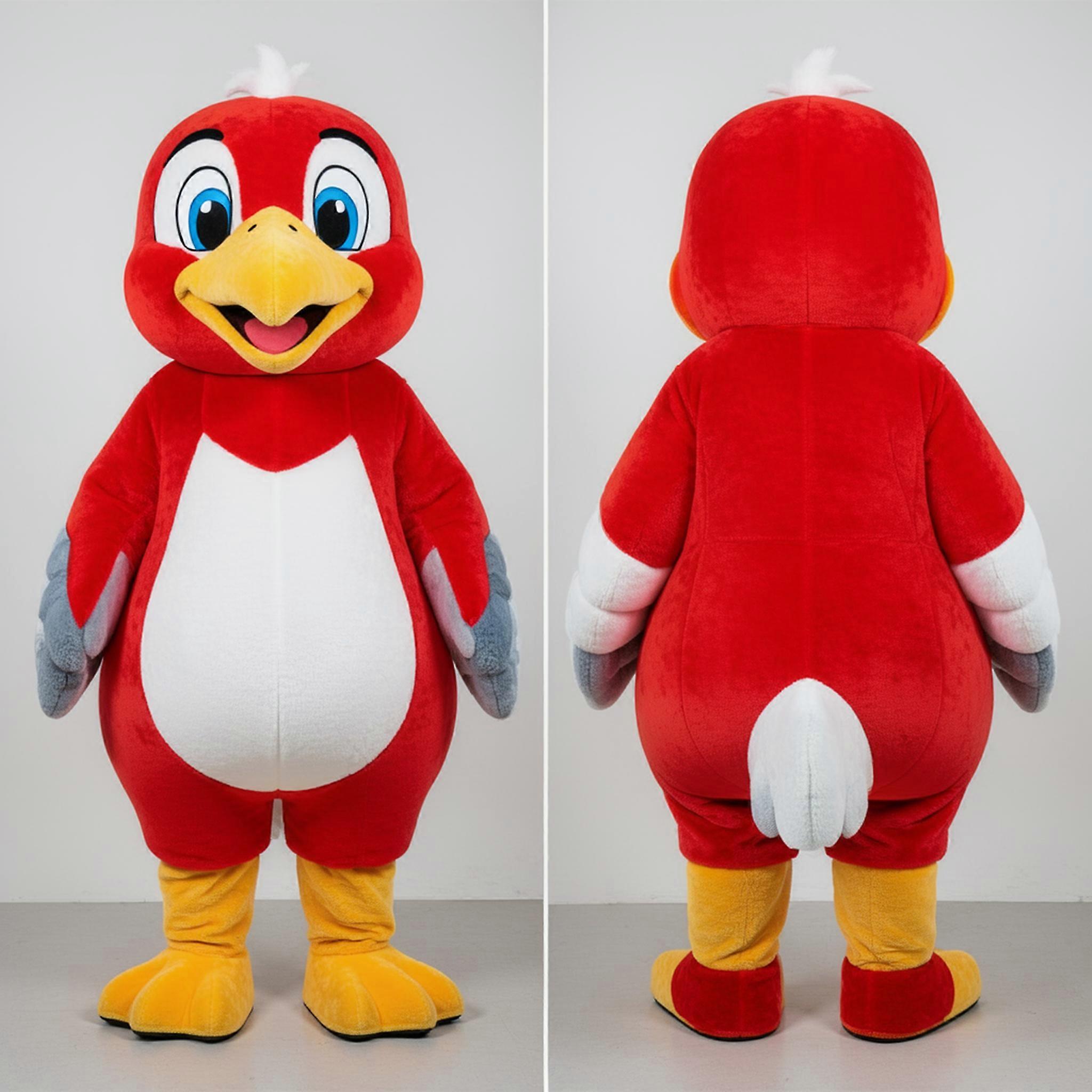 MASTICOT Crimson Feathered Seagull Mascot