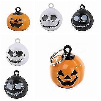 10pcs Skull Pumpkin Halloween Hot Cartoon Copper Bells Pet Supplies Dance Accessories Costume Decoration