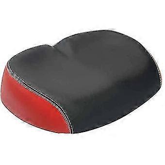 Wide Comfortable Bike Seat with Ergonomic Nose Design and ShockAbsorbing Cushion Black Red