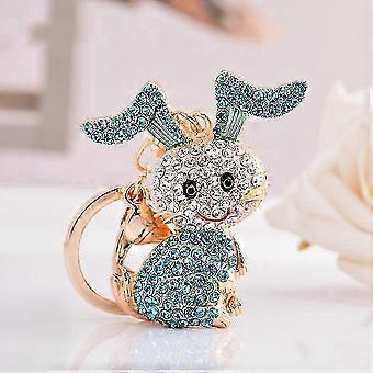 Cute Animal Couple Keychain, 12cm Pink Alloy Keychain compatible with Women