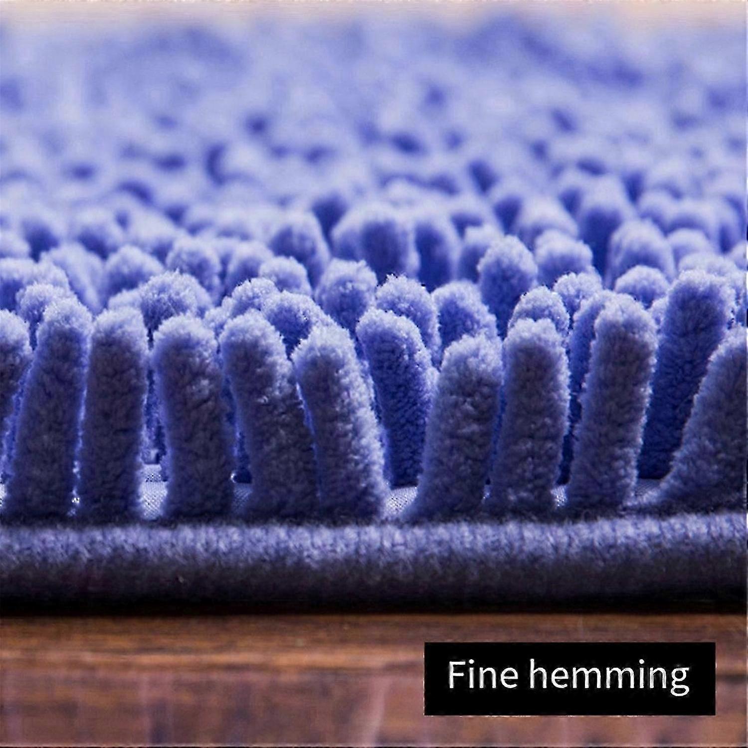 Semicircular Chenille Bath Mat
