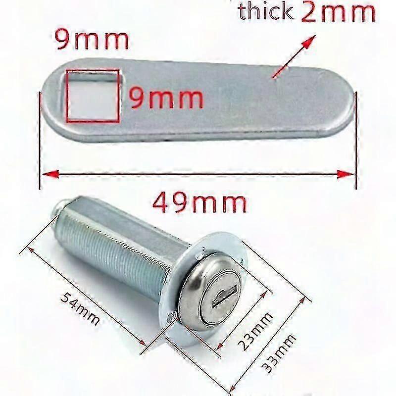 Extra Long Cam Lock with Keycode 8025, 2 RV Weatherproof Locks - YuJia