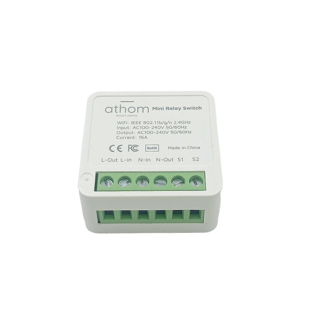 Mini Dual-control Wifi Smart Relay Switch Works With Home Assistant