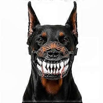 Straszny projekt potwora z naturalnego lateksu: Kaganiec kostiumu psa Hell Hound Monster na imprezy halloweenowe i cosplay