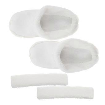 Detachable Plush Slipper Liners Warm Replacement Insole 6Pairs White