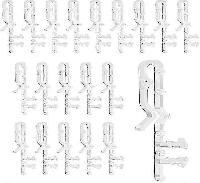 20 Pcs 2 Inch Clear Hidden Blind Clips