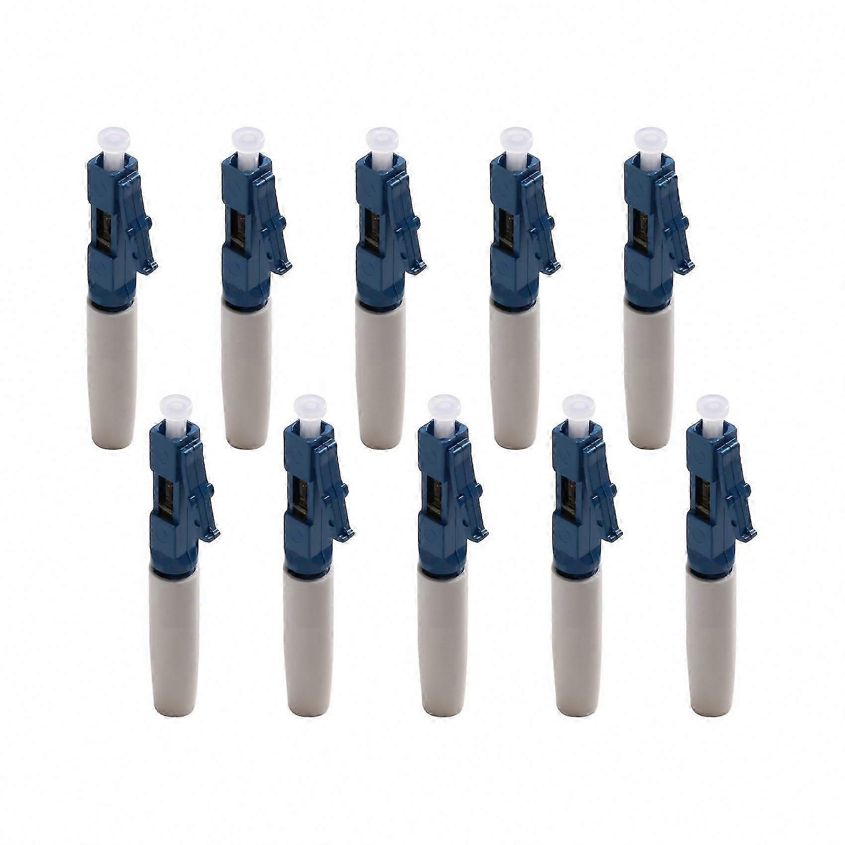 LC UPC Single Mode Fiber Assembly Quick Connectors 10 PCS for FTTH Drop Cable