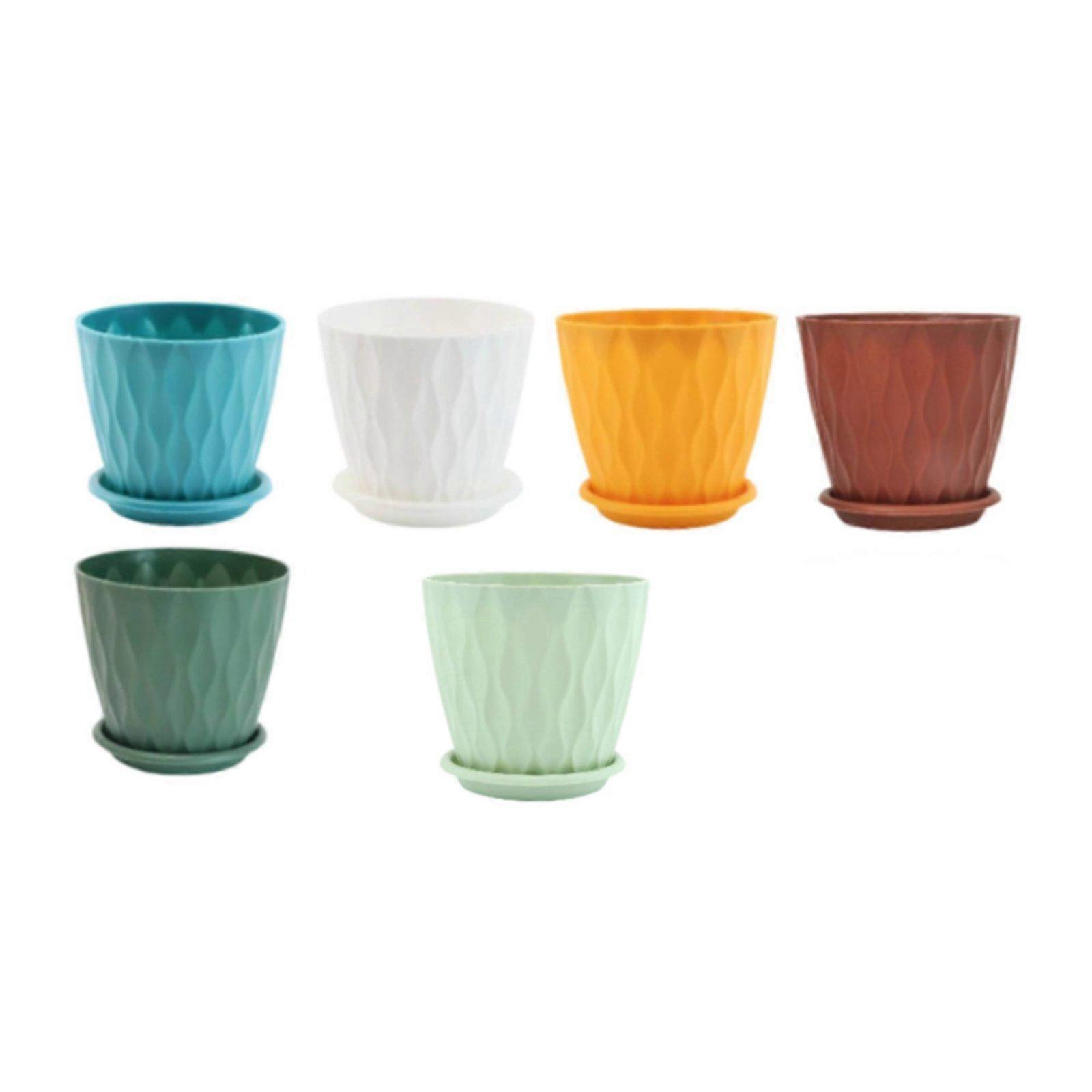 Wave Pattern Planter, PP Thickened, Tray, Multi-Color, Random
