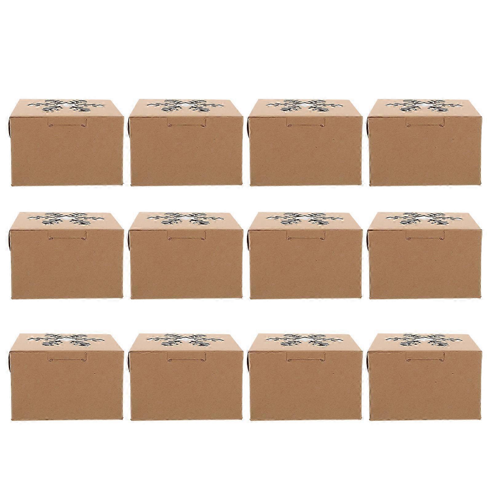 Xmas Boxes Snowflake Window Packaging Boxes compatible with Storage Use 25Pcs Set