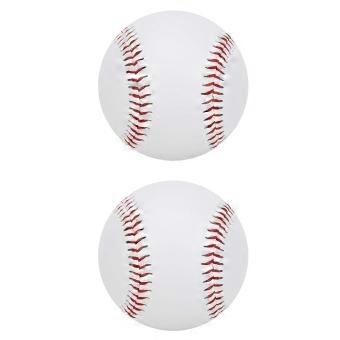 Zachte honkballen, 2 stuks PU elastisch, slijtvaste trainingsbal voor honkbal