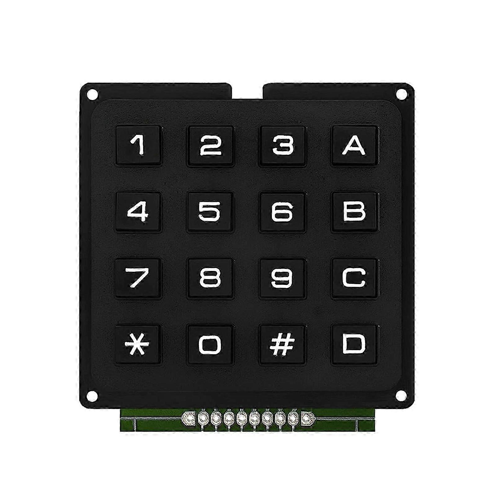 16-Key Membrane Keypad Durable Compact