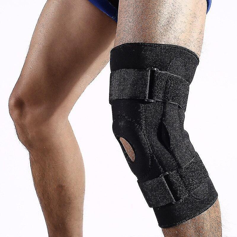 1 Pcs Pressurized Elastic Knee Pads With Double Aluminum Plate Support Breathable Knee Brace