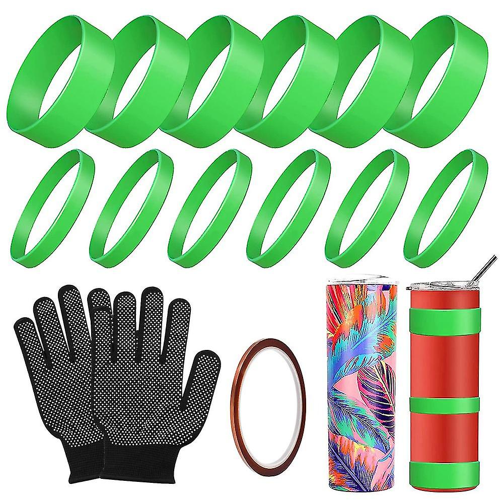Bandes de silicone pour avec rubans de transfert Accessoires de sublimation pour Mug Press Machine Wrap Bundle Tu