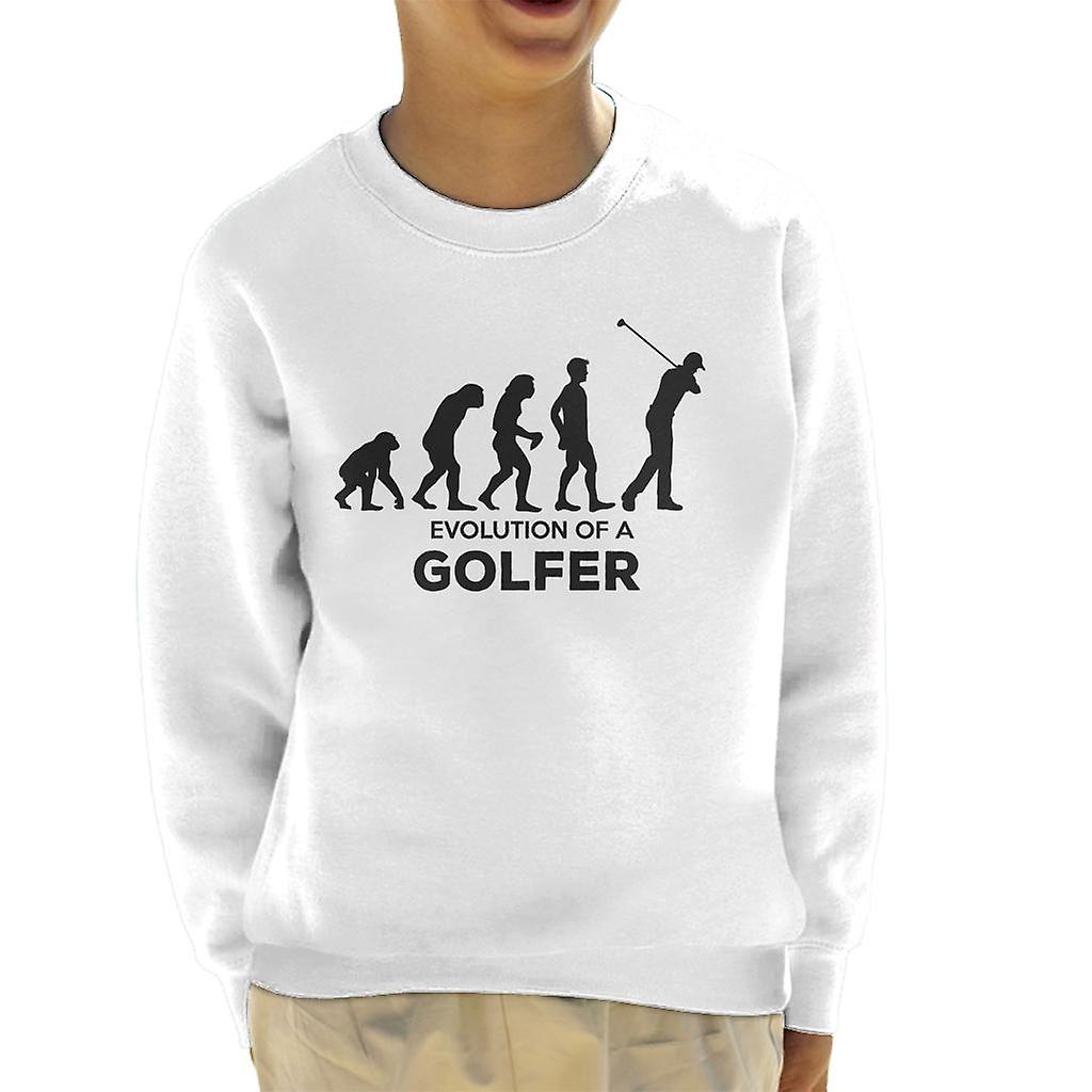 Evolution Of A Golfer Kid's Sweatshirt