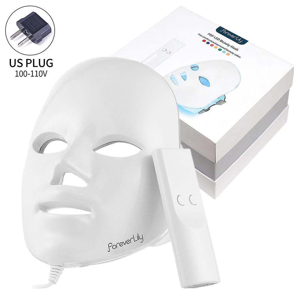 Minimalism 7 färger Ledde Ansiktsmask fotonterapi Anti-acne Wrinkle Removal Hudföryngring Ansikte Hudvård Verktyg
