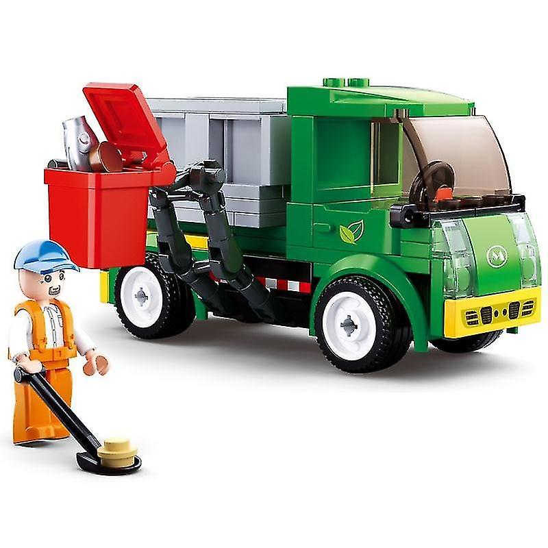 B0781B City town Building Block Vehicles Bricks Figures