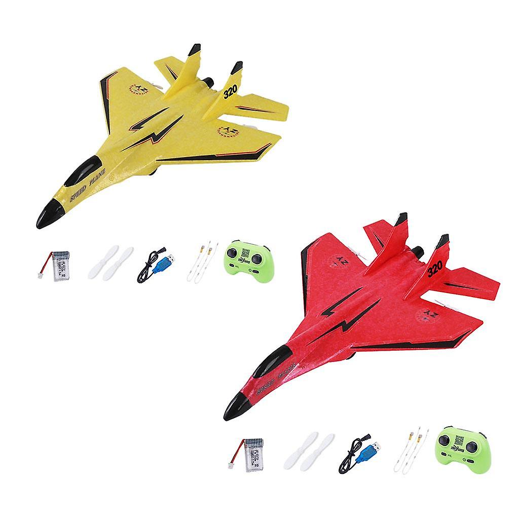 2pcs EPP RC Aircraft 2 Channel Night Light Fixed-Wing Glider Plane RTF