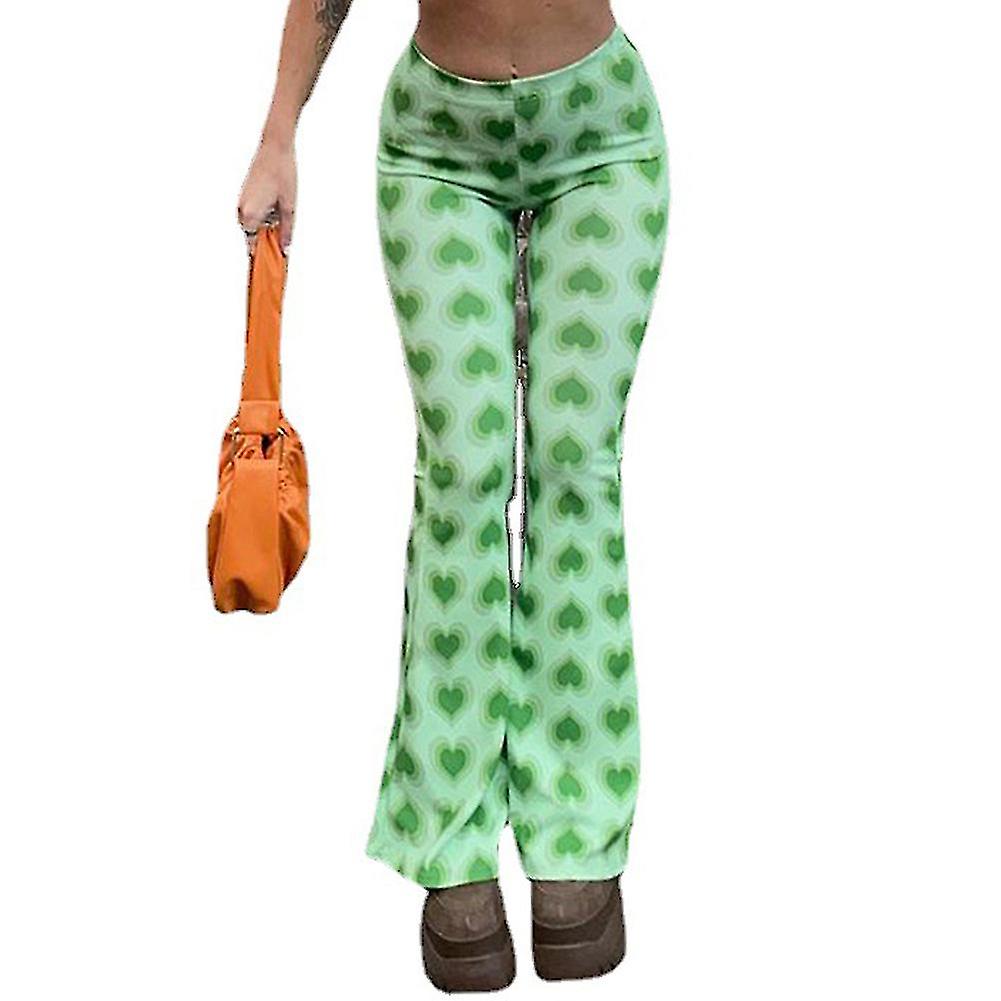 Checkerboard Plaid Y2k Flared Pants