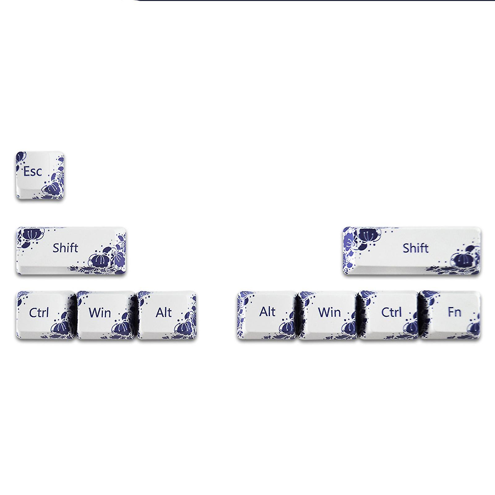 10 Pcs Pbt cinco lados Dye-sub Shift Esc Keycap Oem R1 Compatible con teclado mecánico