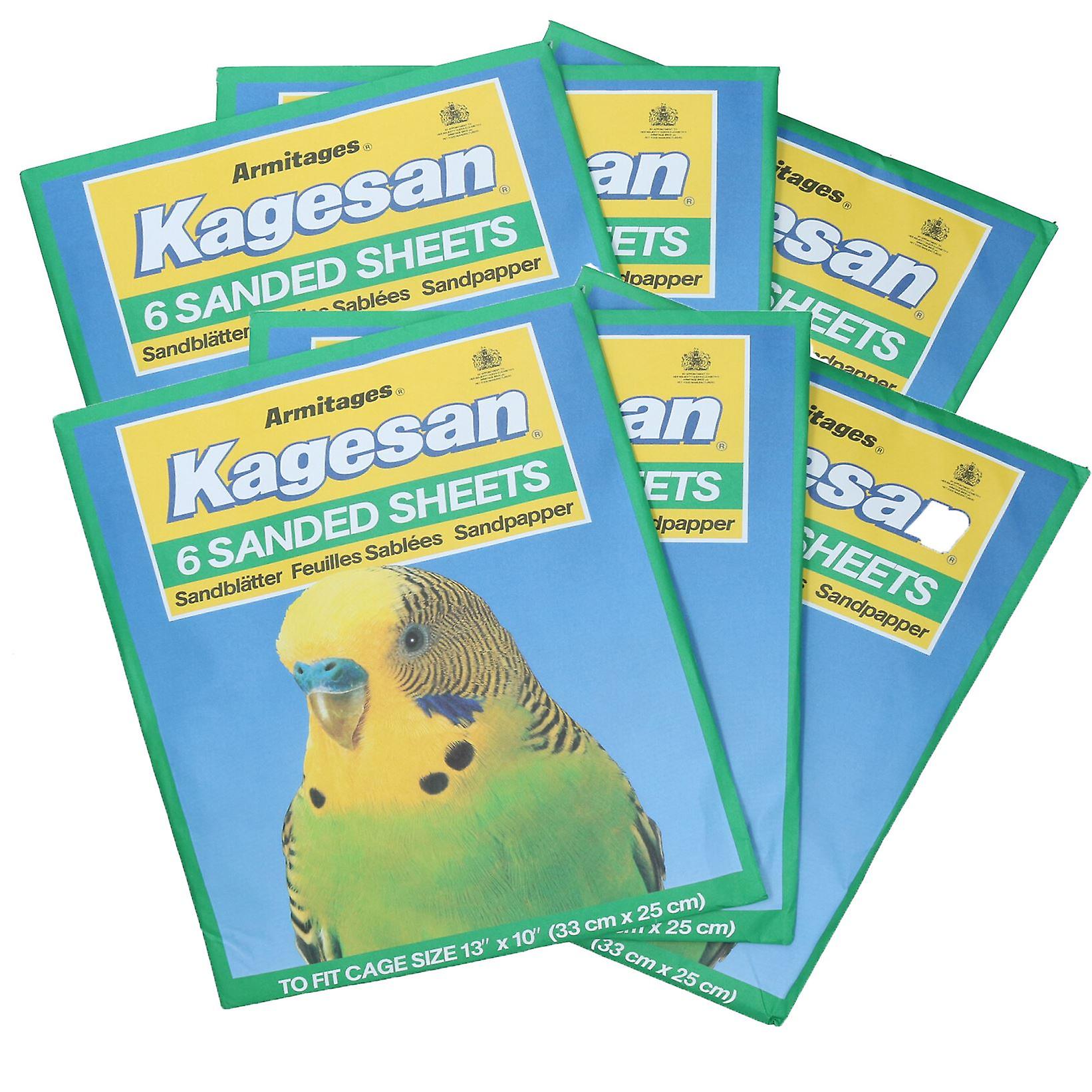 36 Sanded Sheets Sandpaper Cage Lining Budgies Caged Birds  25x33cm