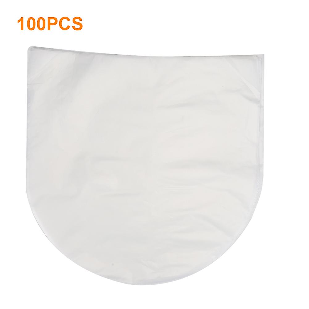 Pack of 100 Anti-Static Polyethylene Record Sleeves for 12" Exposed Vinyl Records