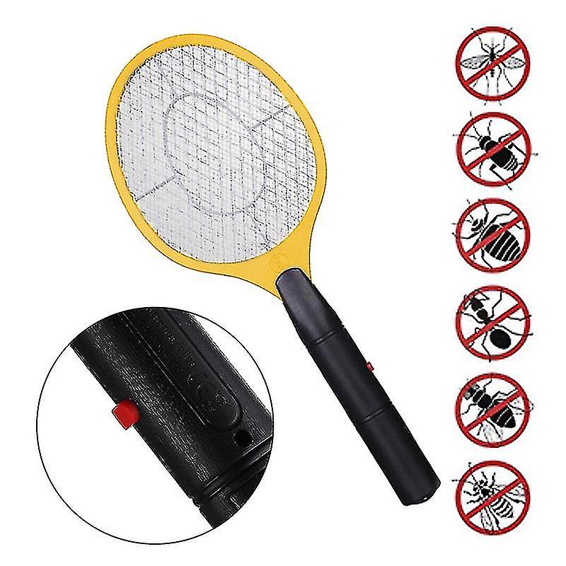 Électrique Mosquito Racket Killer Electric Fly Swatter Fryer Fryer Flies Cordless Battery Power Bug Zapper Insectes Racket Kills Home Bug