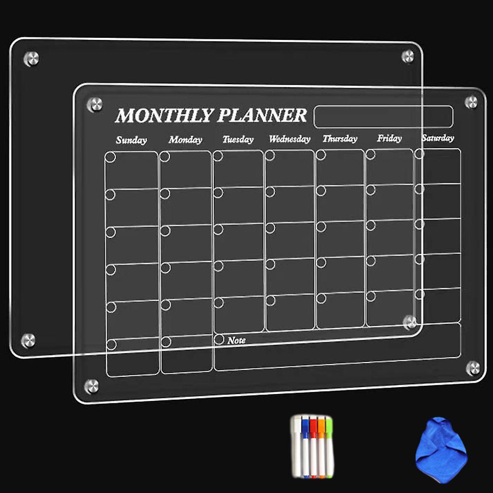 Refrigerator Message Board Multifunctional Calendar Board for Living Room
