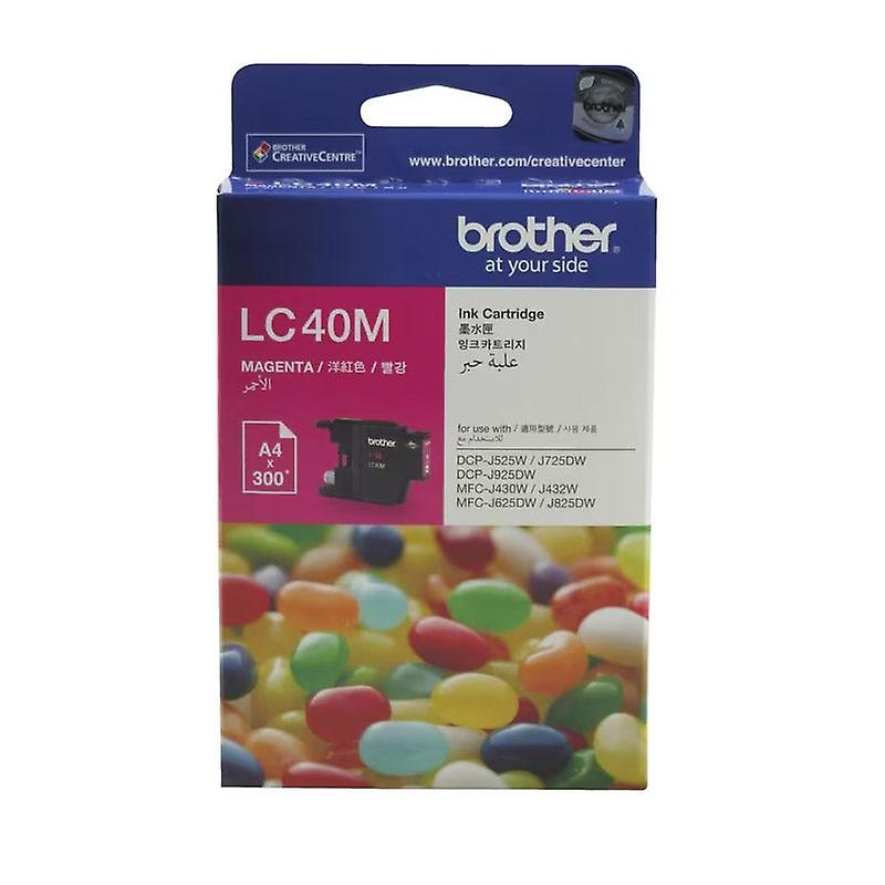 Brother Lc-40 Magenta Ink Cartridge Toner Lc40m 8zc70200240