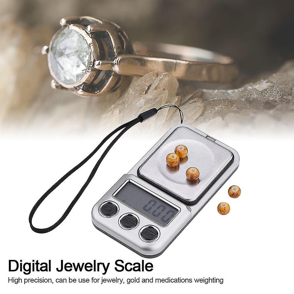 Portable Mini LCD Digital Pocket Scale 600g Silver 9.5x5.3cm