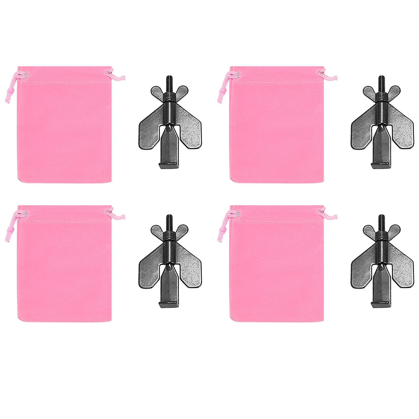 4x Portable Door Lock For Travel Used With Door Security Bar,door Locker From Inside For Home Hotel