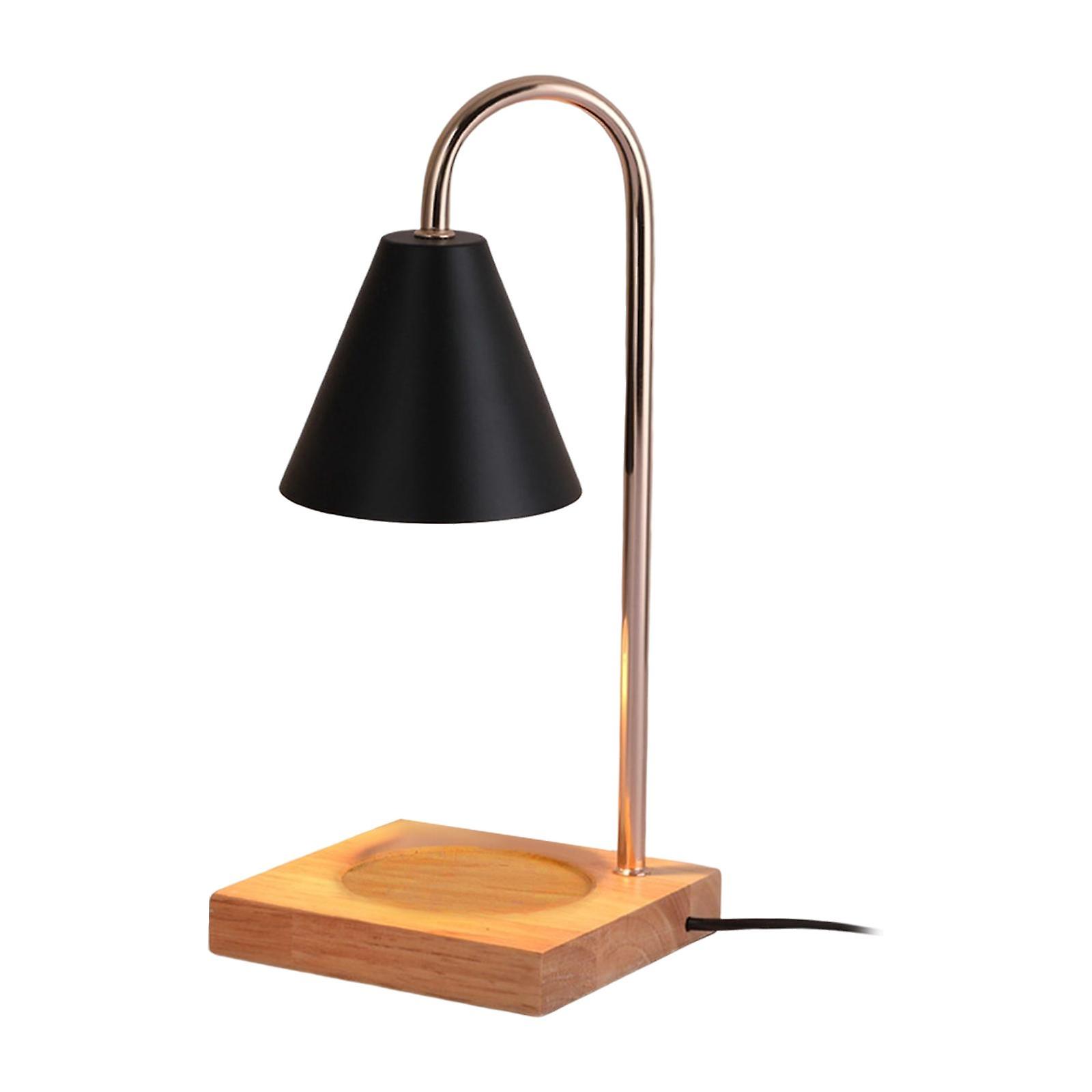 Lampada scaldacandele Base in legno Temporizzazione regolabile Senza fiamma Riscaldatore di fusione bianco