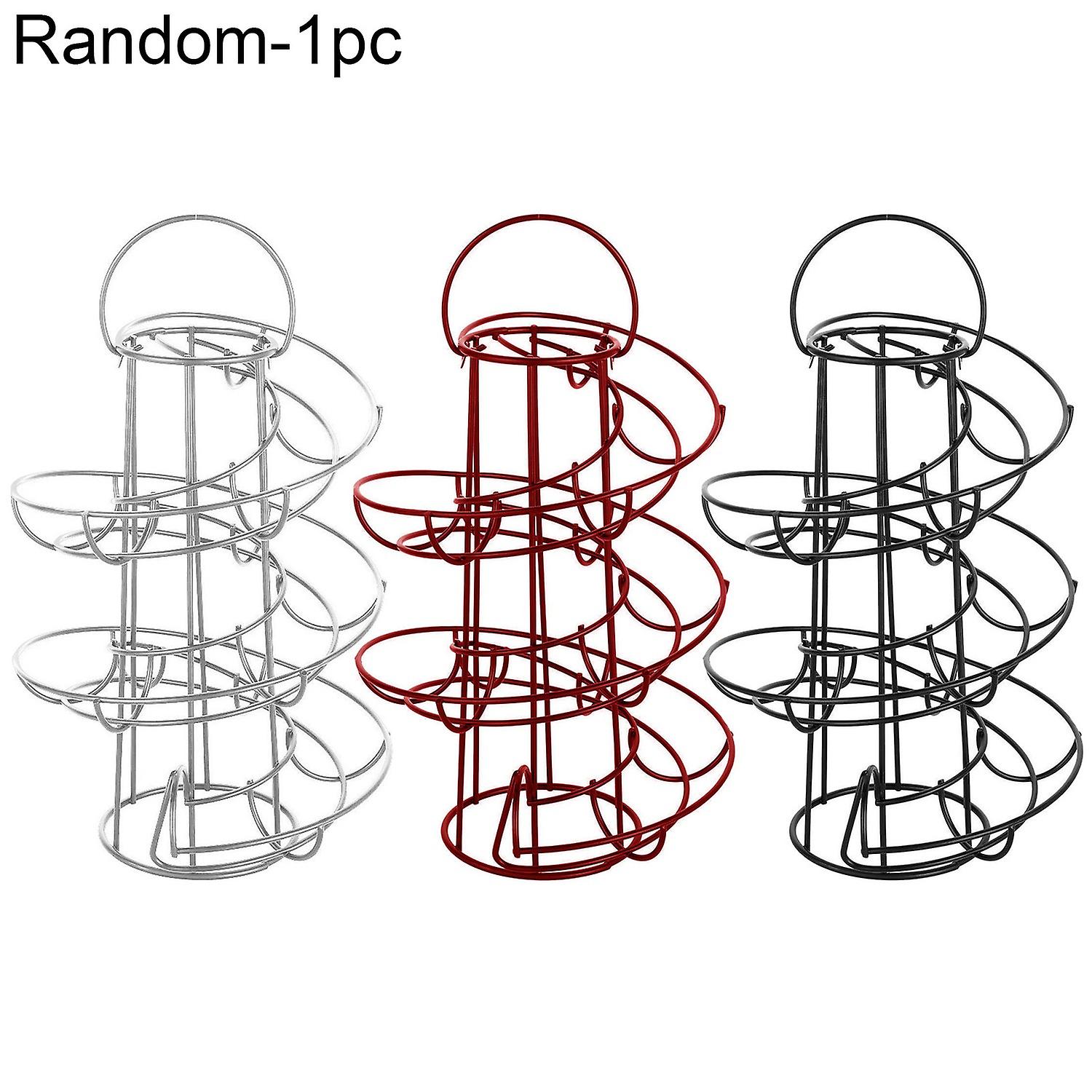 Creative Kitchen Restaurant Egg Holder Display Storage Rack Spiral Iron Stand