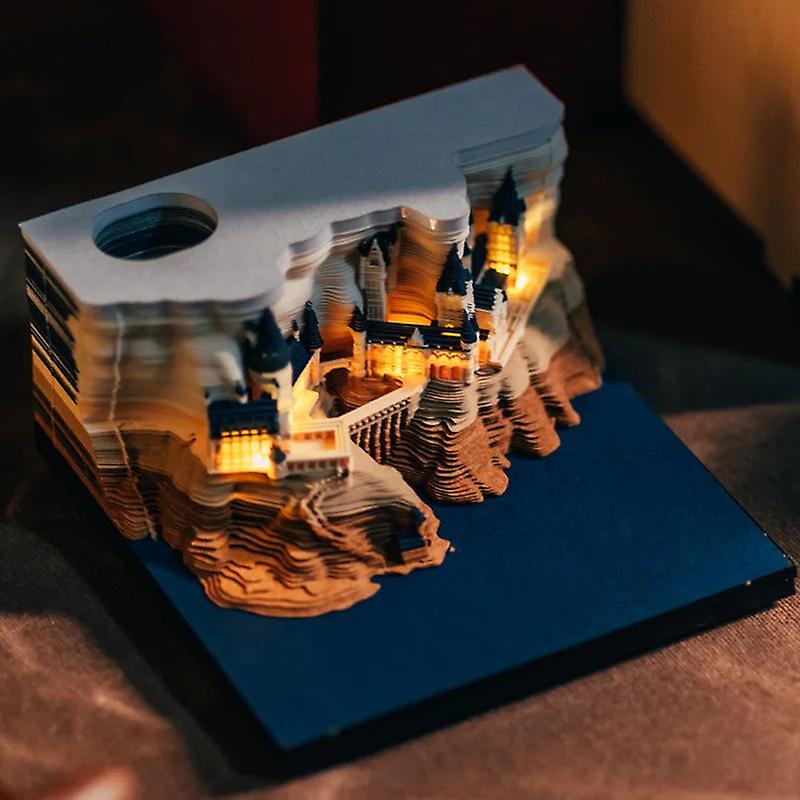 Omoshiroi Block 3d Notepad Mini Zodiac Animals 3d Memo Pads Paper Art Note Blocks 3d Note Paper Artistic Notepad Thank You Gift