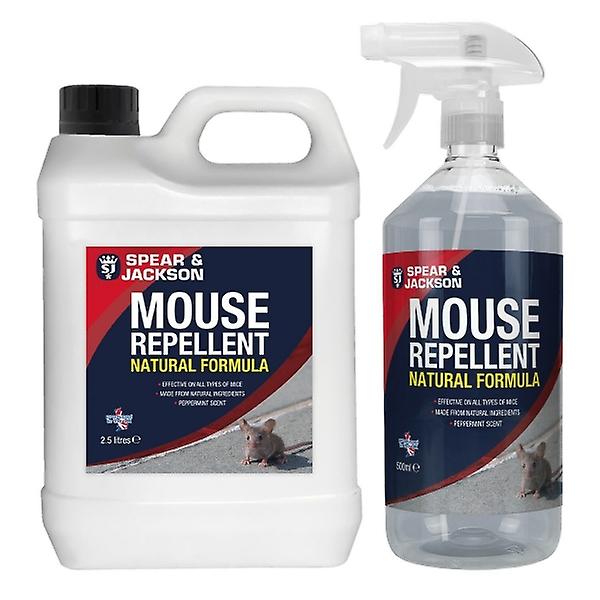 Mouse Repellent - Spear & Jackson - 2.5L plus 500ml Trigger Spray