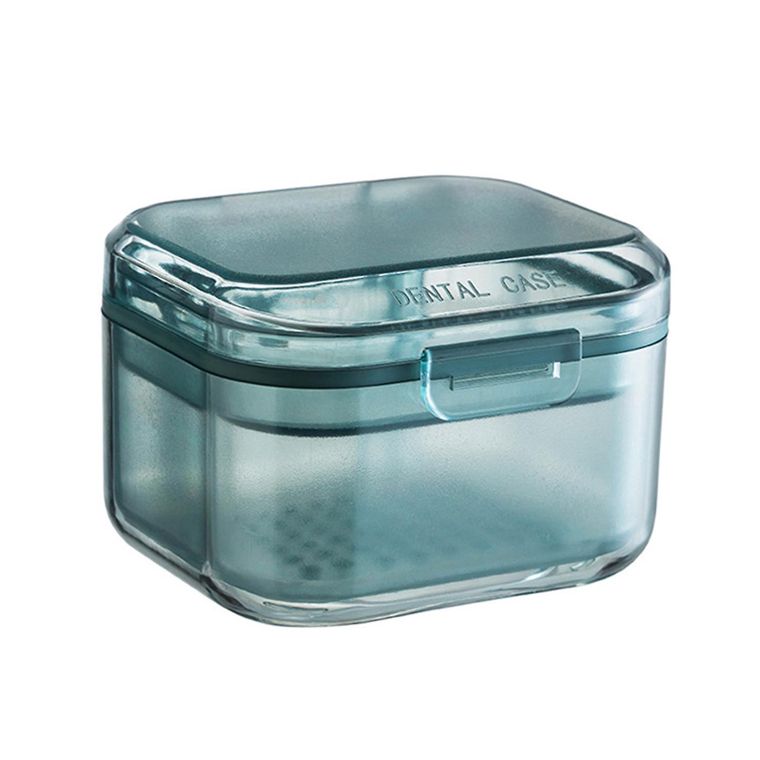 Retainer Case with Brush Compartment Design Three Layers Buckle Closure Easy to Carry Cleaning