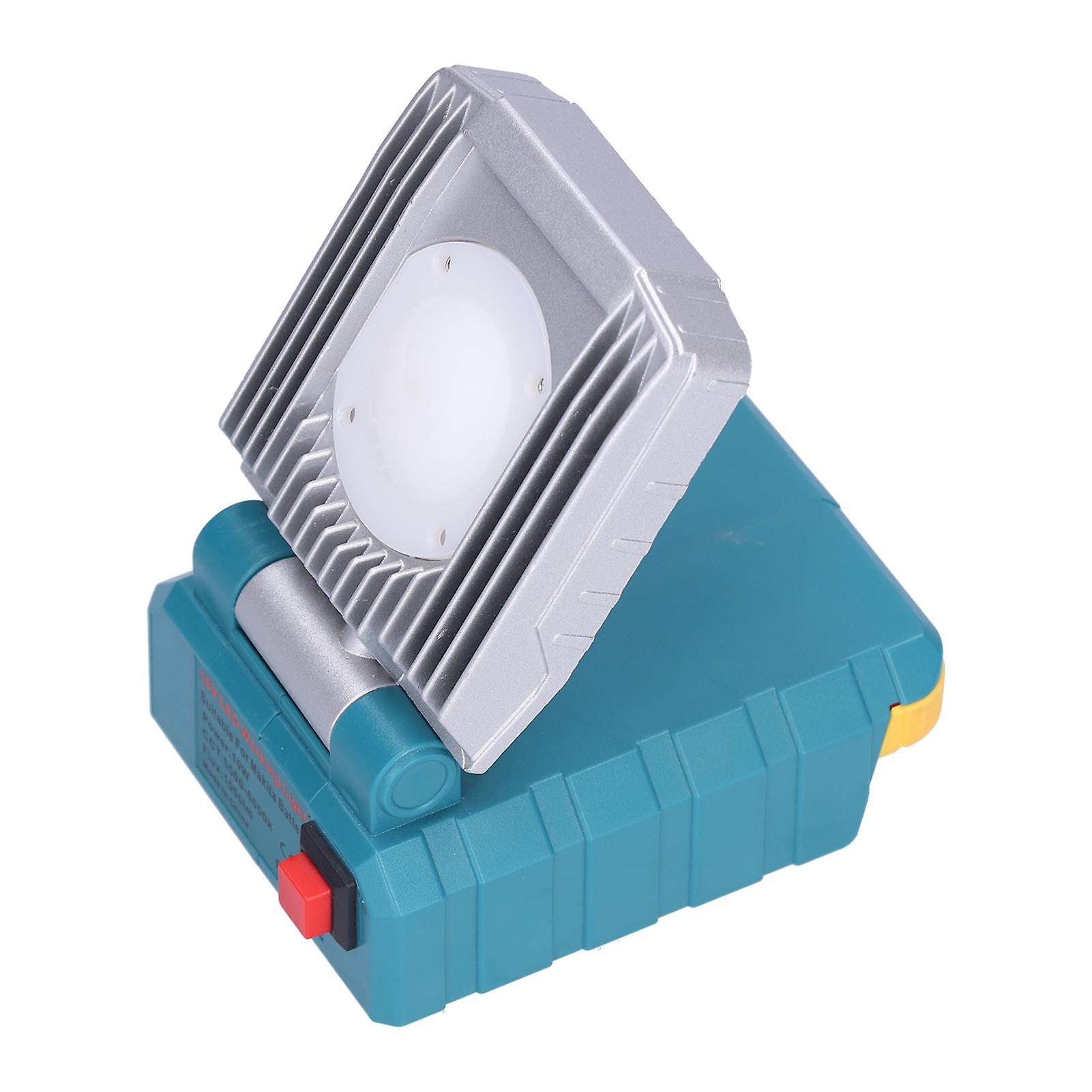 Qukaim LED Work Lamp LED Work Light 10W Portable Lamp, Powered by Milwaukee 14V/18V Lithium Battery, Emergency Light for Outdoor Use, Camping Light
