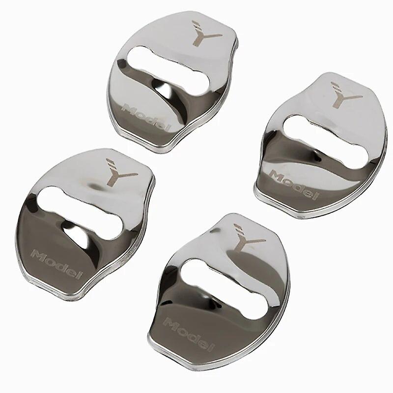 For Tesla Model 3 Y 2017- 2020 2021 2022 2023 Car Door Lock Buckle Trim Cover Protective Rust Sticker Accessories Model3 Three~34976