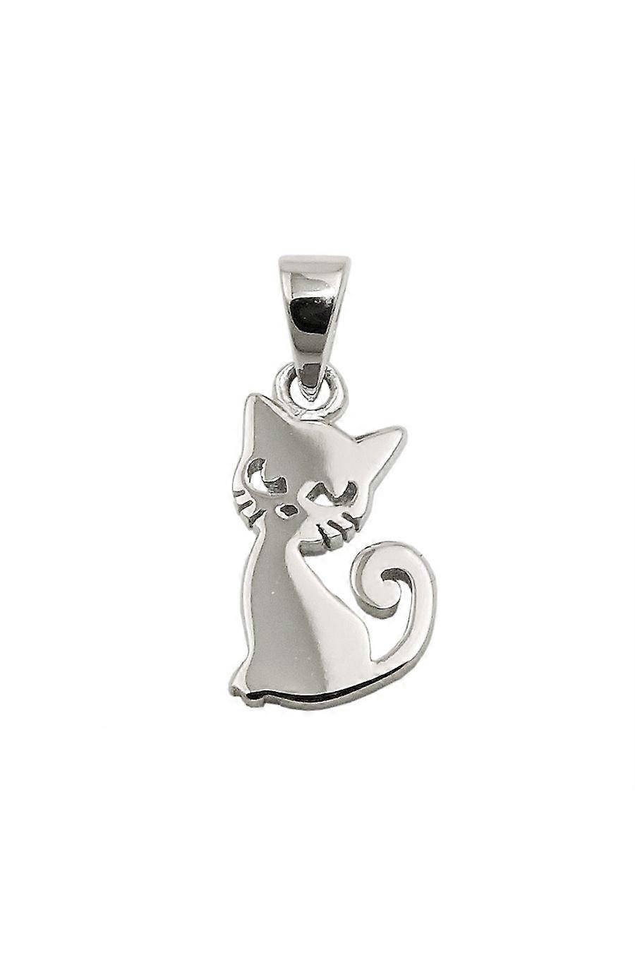 Pendant Cat Glossy Silver 925 - Gl93855
