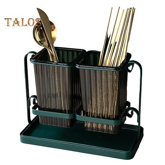 1 Set Chopsticks Storage Box Drainage Design Storing Tray Useful Wall-mounted Chopsticks Storage Box Kitchen Stuff