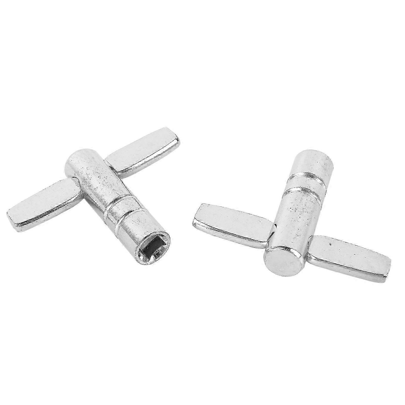 2Pcs Drum Key Metall Multifunktionaler tragbarer, einfach zu bedienender Drum Tuning Key Tuner
