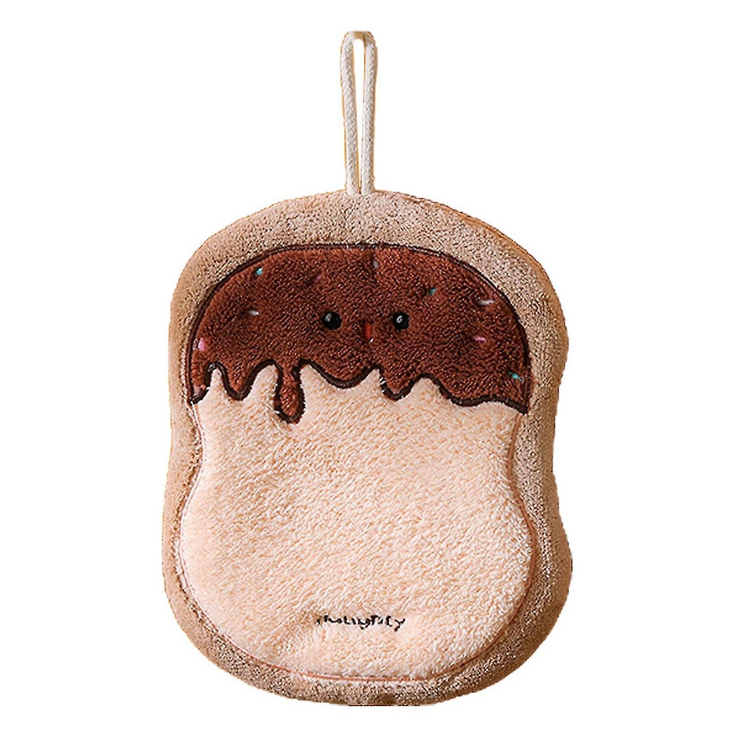 Hand Towel with Hanging Rope Soft Wipe Towel for Home Kitchen