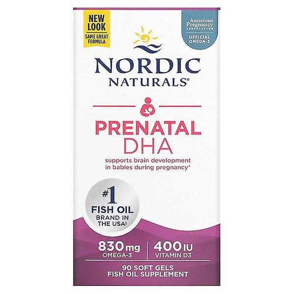 Nordic Naturals, Prenatal DHA, Unflavored Formula, 90 Soft Gels