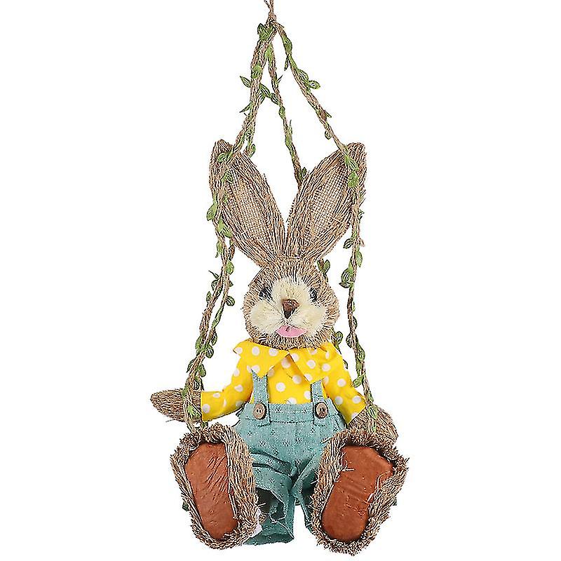 The New 1pcs Straw Woven Rabbit