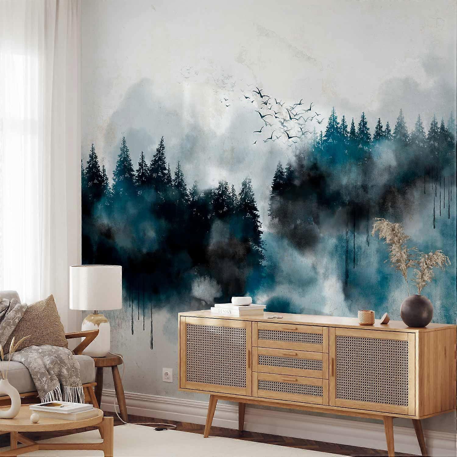 Itseliimautuva seinämaalaus - Maalatut vuoret