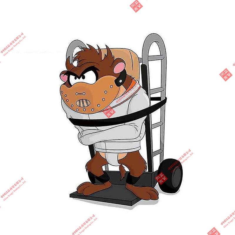 ملصقات الكرتون تسمانيا الشيطان تاز سيارة التصميم خوذة ملصقا عالية الجودة للماء ملصقا لسباق السيارات خوذة الكمبيوتر المحمول