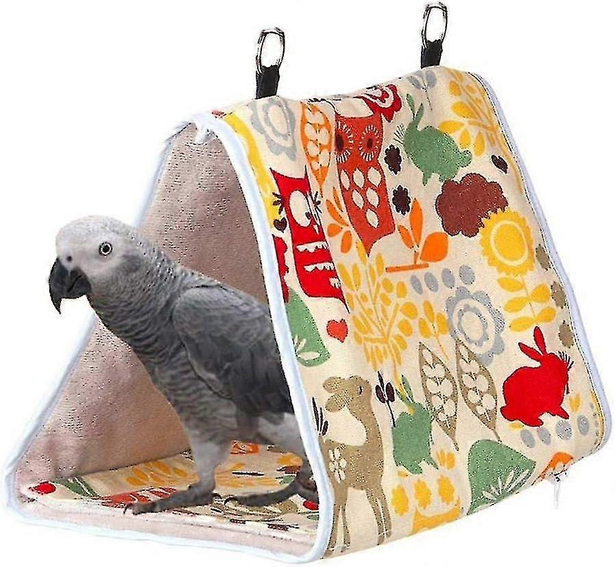 Bird Nest Snuggle Hut, Parrot Hanging Cave Habitat For Small To Medium Parrots, Parakeets, Eclecti, Cockatiels, Lovebirds, African Ta