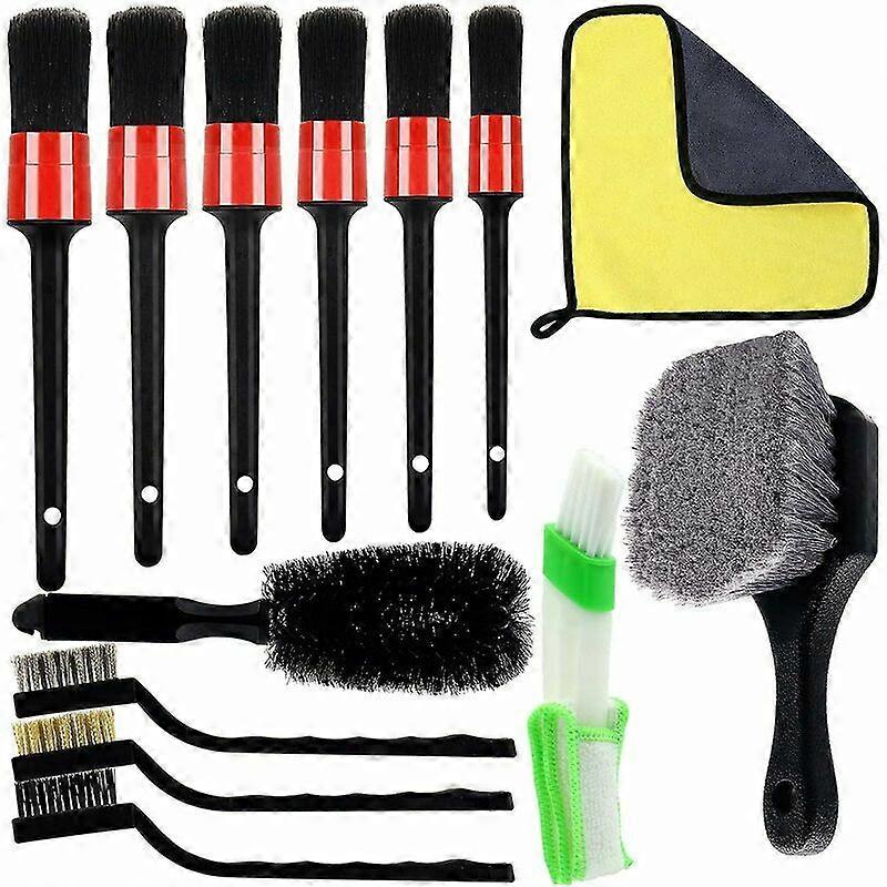 13pcs Interior Car Detailing Kit, Auto Detailing Brush Set for Cleaning