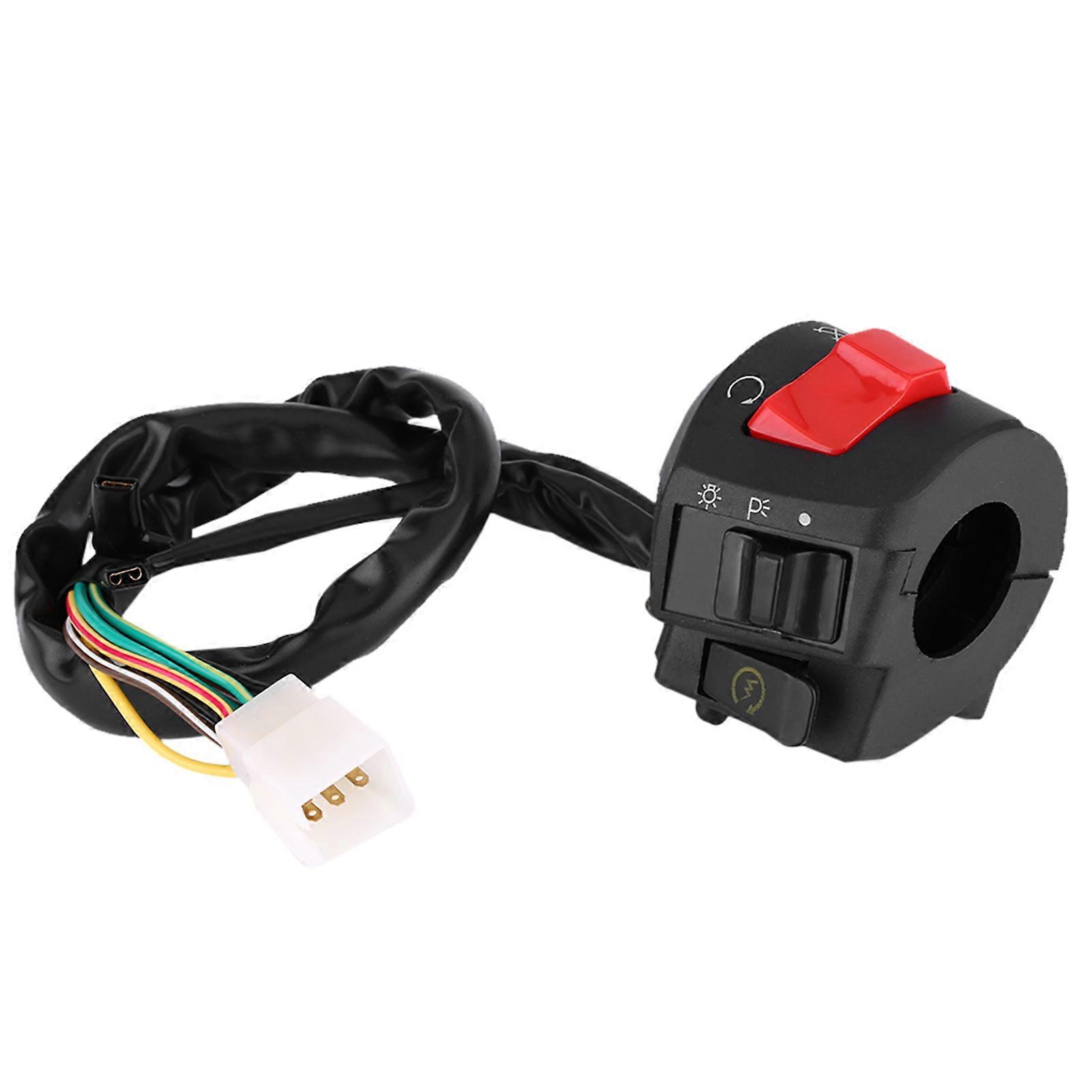 1 Pair Motorcycle 7/8inch Left and Right Handlebar Mount Switch with Horn and Ignition Control NO.89693